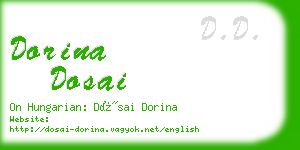 dorina dosai business card